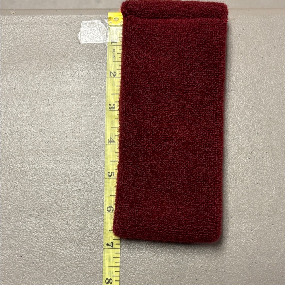 Burgundy Terry Cloth Pouch